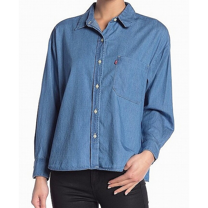 levi's chambray shirt women's