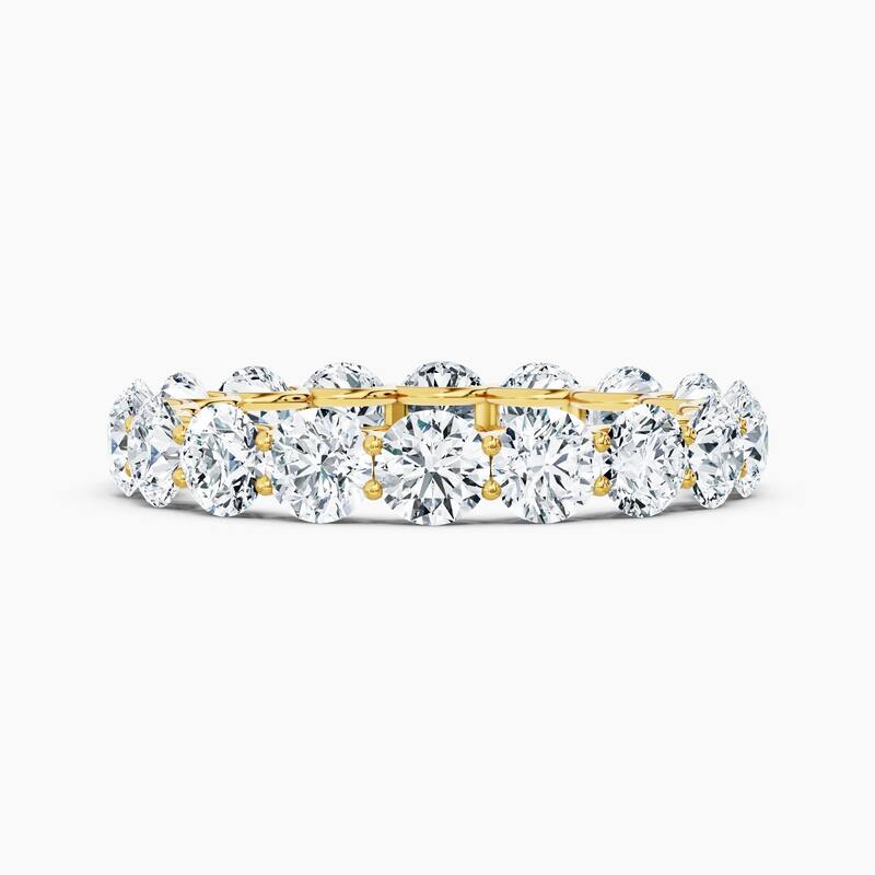 Auriya 14k Gold Round Lab Grown Diamond Eternity Band 2.10 - 9.75 ct. tw. (F-G, VS) - 3.60 ct. wt. - 6.5 - Yellow