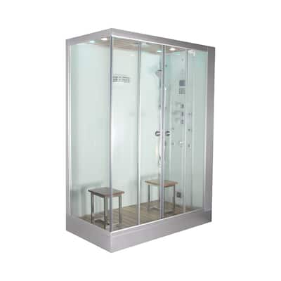 Platinum DZ961F8 Steam Shower-White (Right Side Controls)