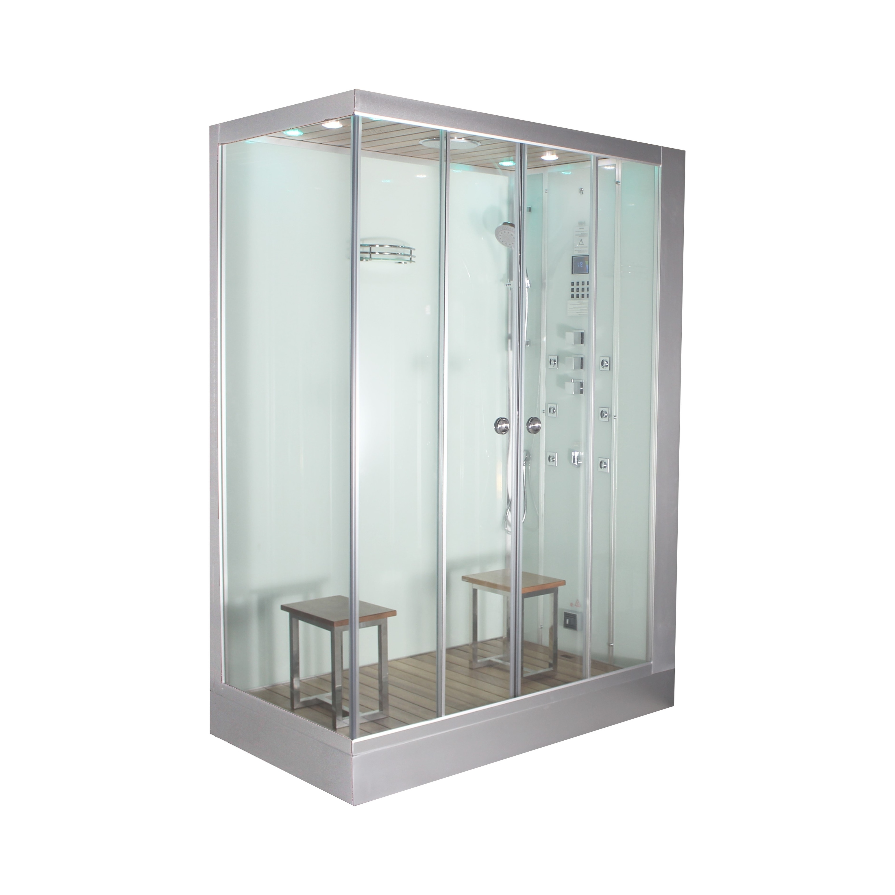 Platinum DZ961F8 Steam Shower-White (Right Side Controls)