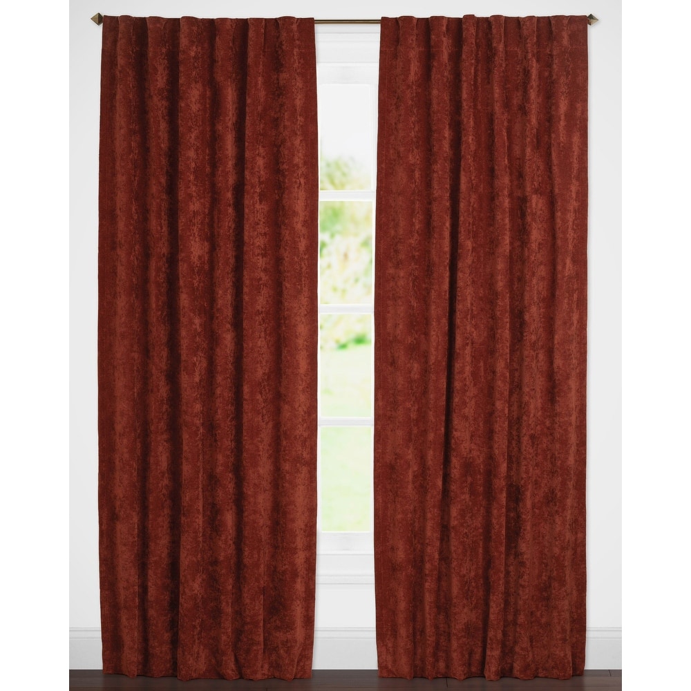 Padma Velvet 50x84 Back-Tab Curtain Panel (Single Panel)