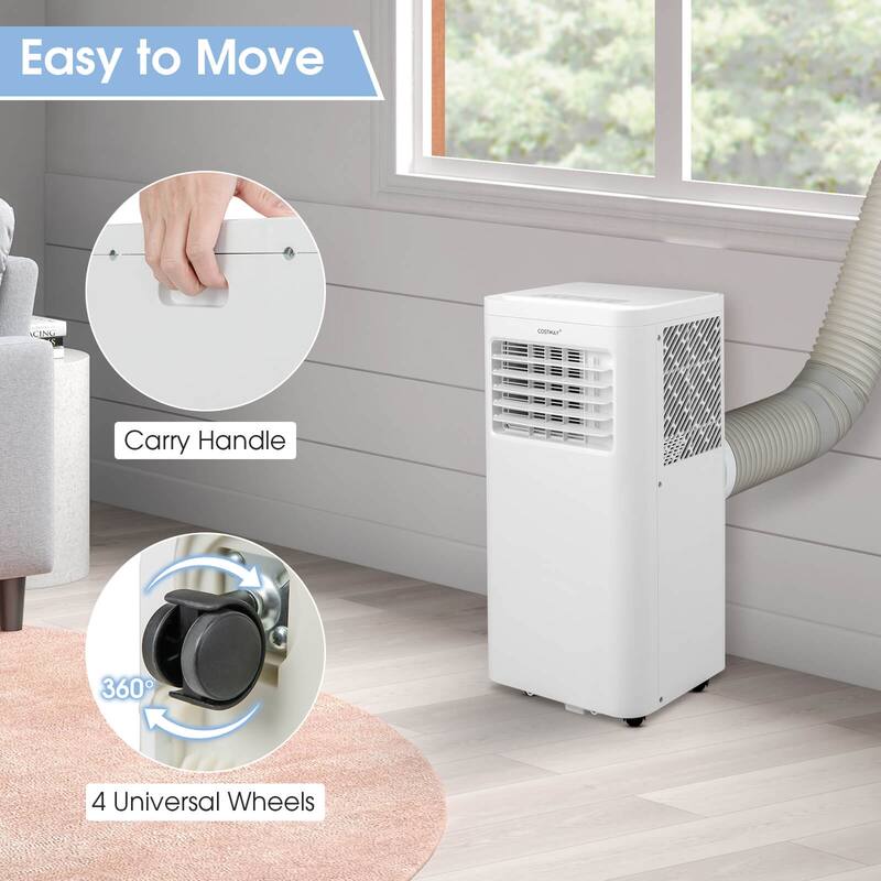 Costway 6000 BTU (10000 BTU ASHRAE) Portable Air Conditioner 3-in-1 AC - See Details
