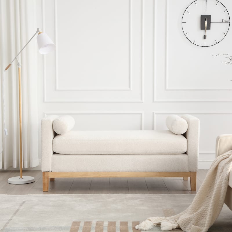 53.5"W Elegant Upholstered Bench