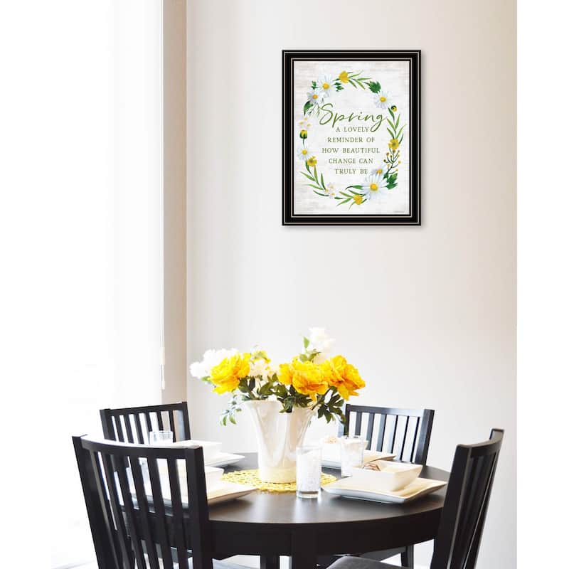 TrendyDecor4U Contemporary "Spring Reminder" Framed Print Wall Art