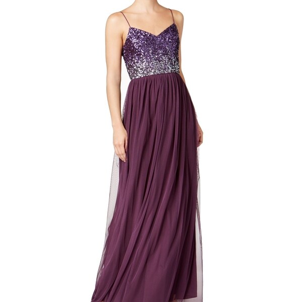 purple empire waist dress