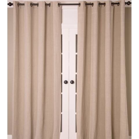 India's Heritage Linen Stripes Curtain Panel - Single Curtain Panel