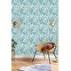 Blue Watercolor Flowers Peel and Stick Wallpaper - Bed Bath & Beyond ...