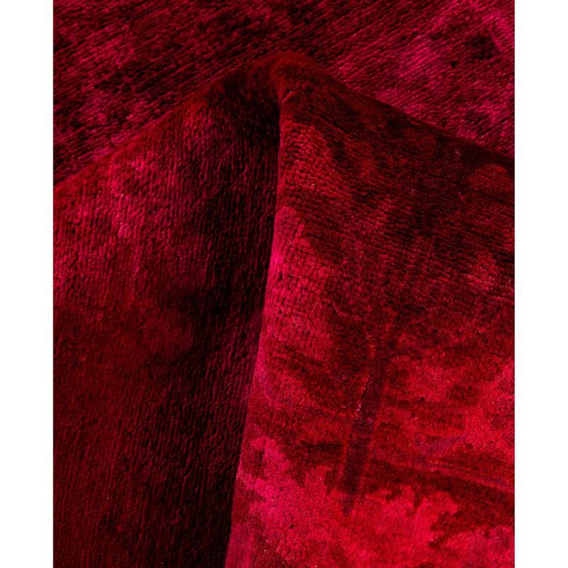 Overdyed One-of-a-Kind Hand-Knotted Area Rug - Red - 3' 1" x 5' 0"