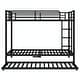 preview thumbnail 38 of 51, Metal Bunk Bed with Twin Size Trundle