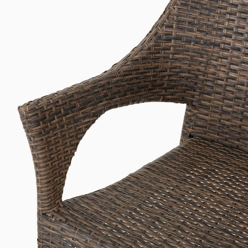 Christopher Knight Home Cliff Outdoor Wicker Chairs Set