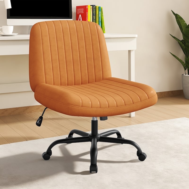 Futzca Swivel Office Ergonomic Chair with Adjustable Height & Tilt - Orange