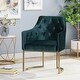 preview thumbnail 10 of 14, Roomfitters Velvet Upholstered Accent Chair, Modern Armchair with Tufted Backrest and Gold Metal Frame
