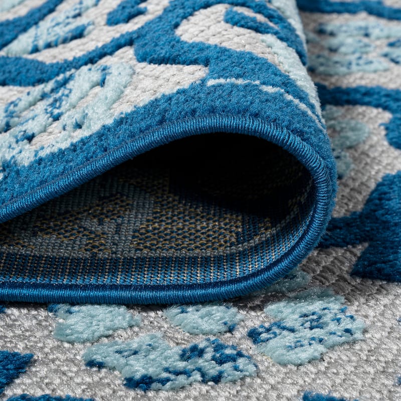 JONATHAN Y Crisantemo Tile Trellis High-Low Indoor/Outdoor Area Rug