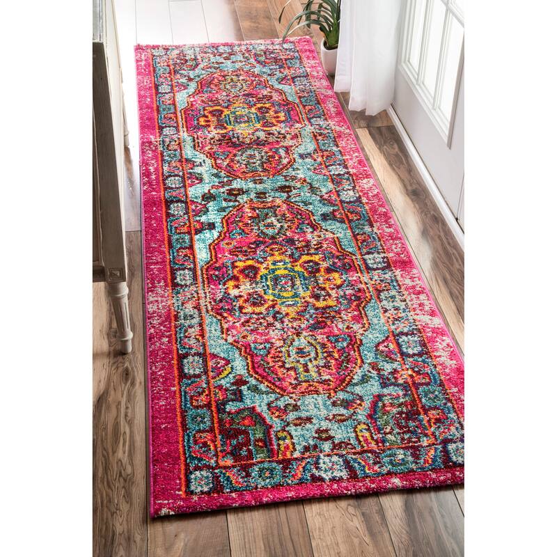 Nuloom Corbett Vintage Bohemian Area Rug - 2'6" x 8' Runner - Multi