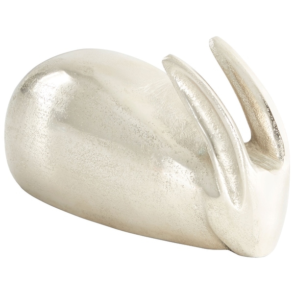 Cyan Design 09730 Randy Rabbit Aluminum Rabbit Statue - Raw Nickel