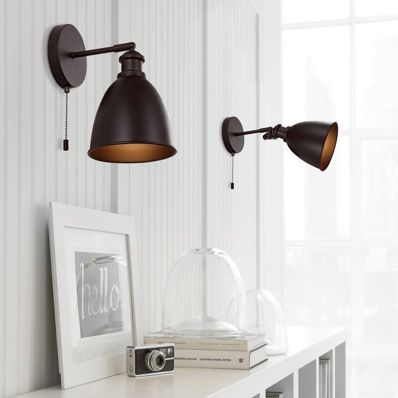 Cheers 1-Light Farmhouse Bohemian Iron LED Sconce, by JONATHAN Y