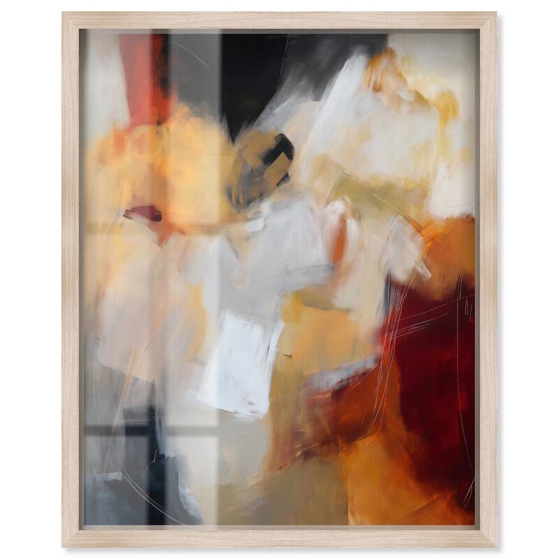 Earth and Fire III Shadowbox by Art Remedy - Natural - 20" x 24"