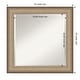 preview thumbnail 90 of 103, Beveled Bathroom Wall Mirror - Elegant Frame