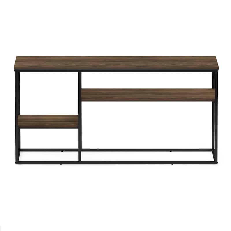 Furinno Moretti Modern Lifestyle TV Stand for TV up to 50 Inch, Columbia Walnut - Columbia Walnut