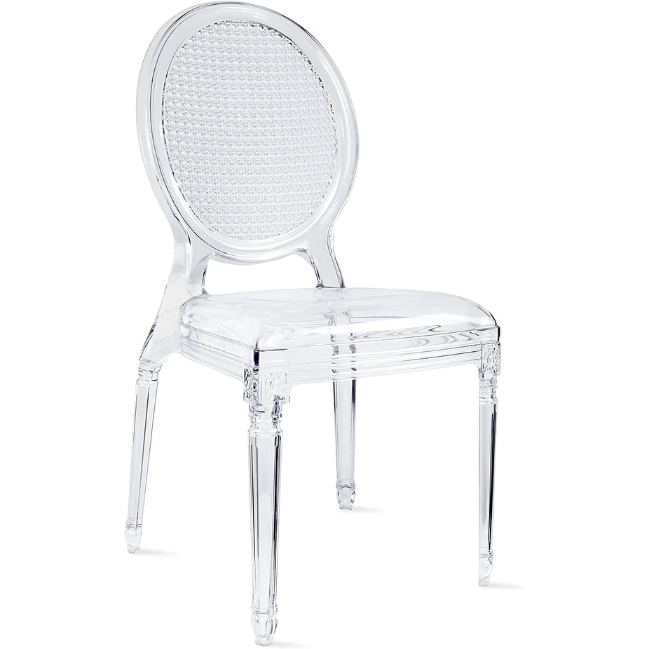 Stackable Stacking Clear Chairs Transparent Chair Dining Molded Chair Kitchen Hotel Guest Armless Bedroom Chair No Wheels Bed Bath Beyond 30567875