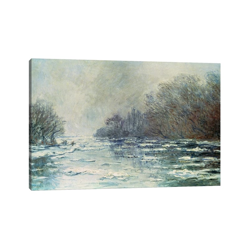 iCanvas "The Break up at Vetheuil, c.1883 " by Claude Monet Canvas Print