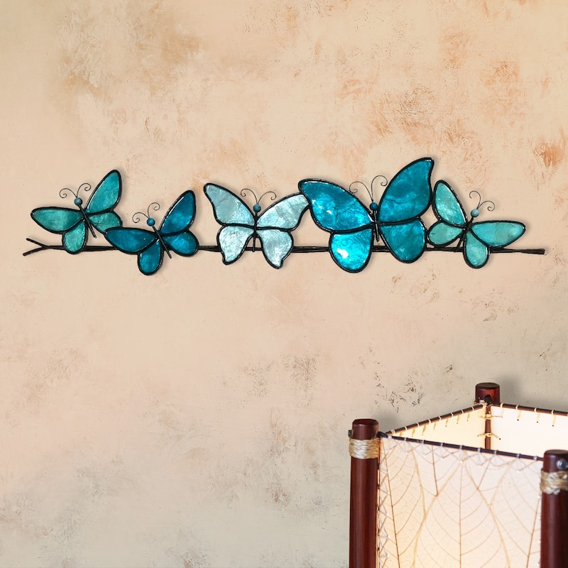 Butterflies On A Wire Wall Decor Brown (m2020 br)