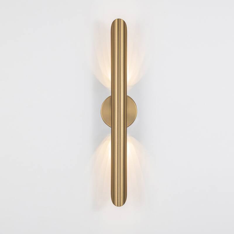 23.6-inch Minimalist Linear Dimmable Bathroom Vanity Light over Mirror Metal LED Wall Sconces Lighting