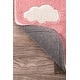 preview thumbnail 7 of 22, Nuloom Handmade Modern Clouds Pattern Kids Area Rug