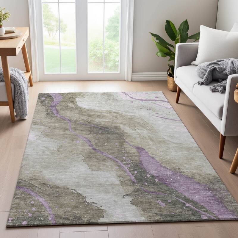Premium Washable Super Soft Abstract Contemporary Mayfield Rug