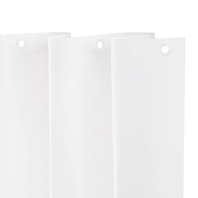 Kenney Microban Protected Lightweight PEVA Shower Liner, 70" W x 72" H, 2-Pack - White