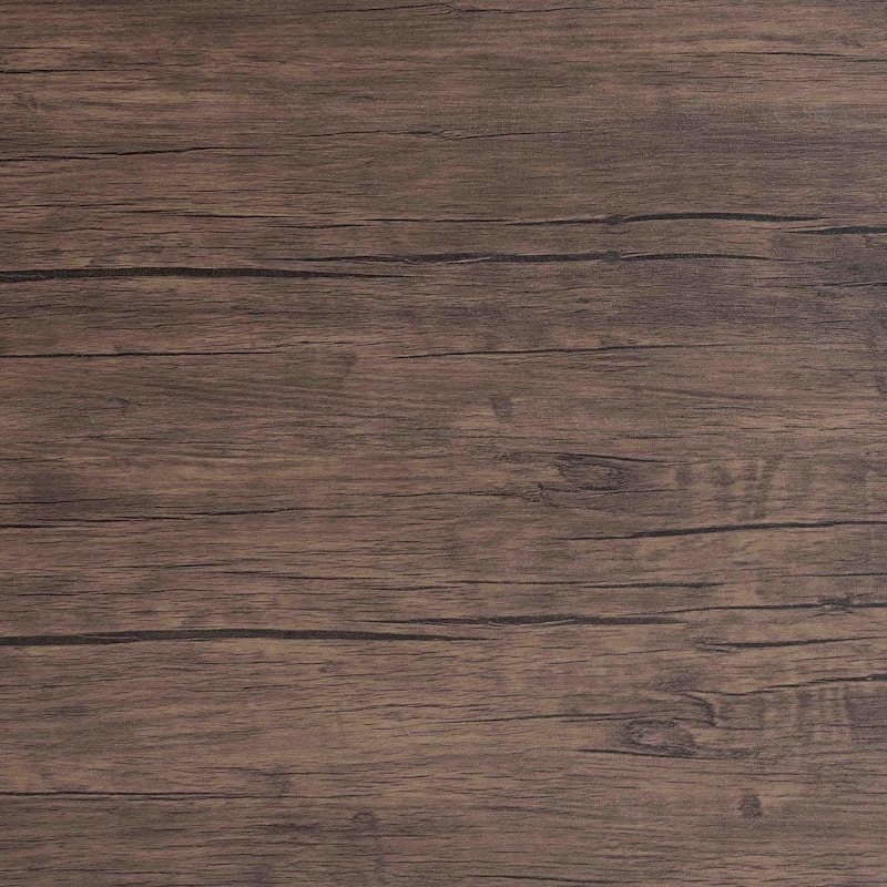 Dalair Industrial Rustic Brown Wood and Metal Dining Table
