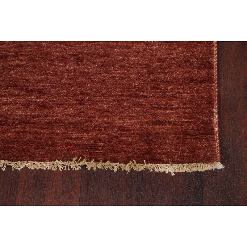 Modern Gabbeh Kashkoli Oriental Wool Runner Rug Handmade Carpet - 3'2" x 16'2"