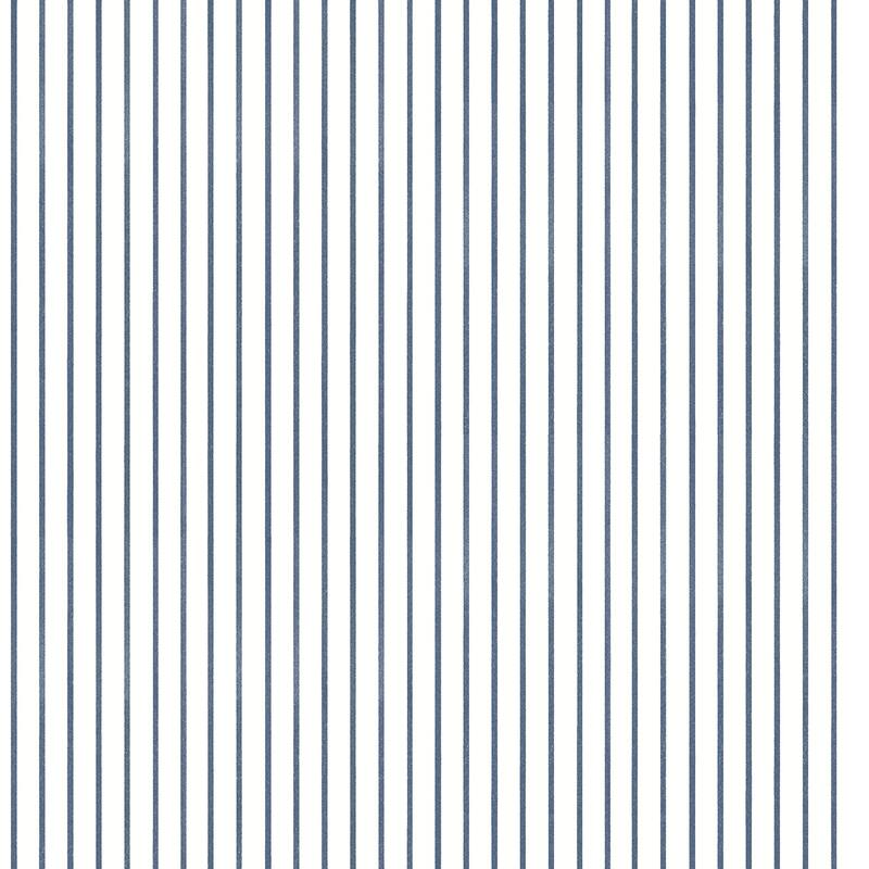 Erin Gates Oliver Navy Simple Stripe Wallpaper