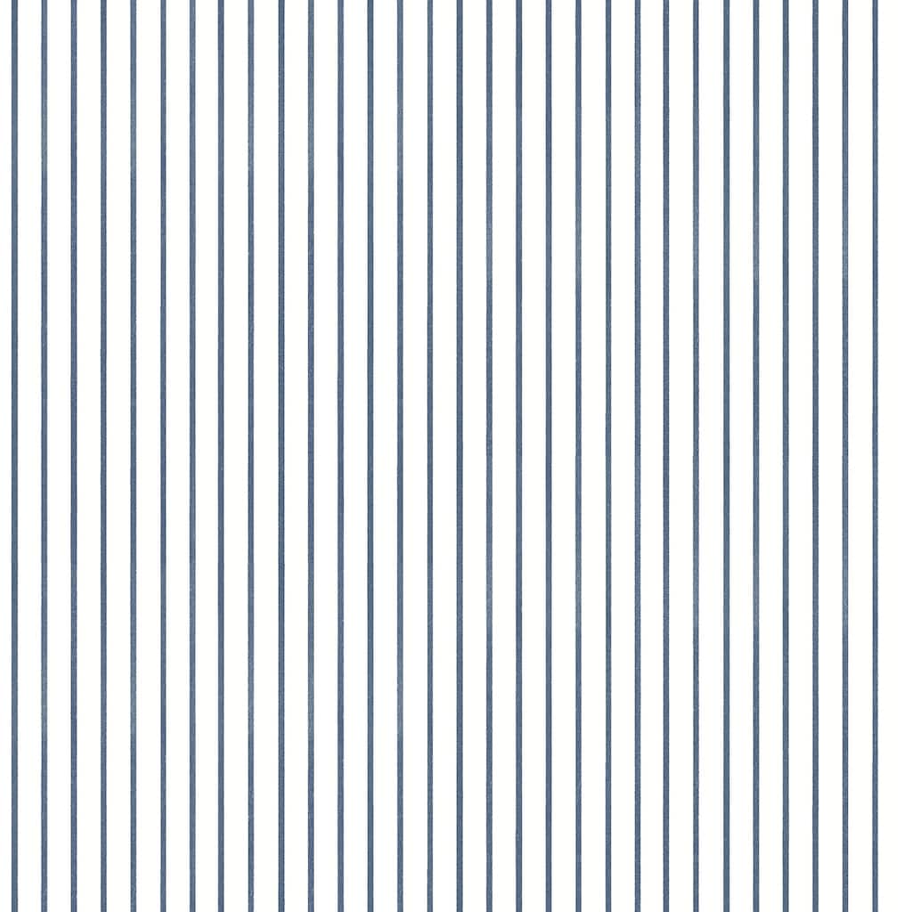 Erin Gates Oliver Navy Simple Stripe Wallpaper
