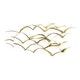 preview thumbnail 13 of 16, Handcrafted Flock of Metal Flying Birds Wall Art
