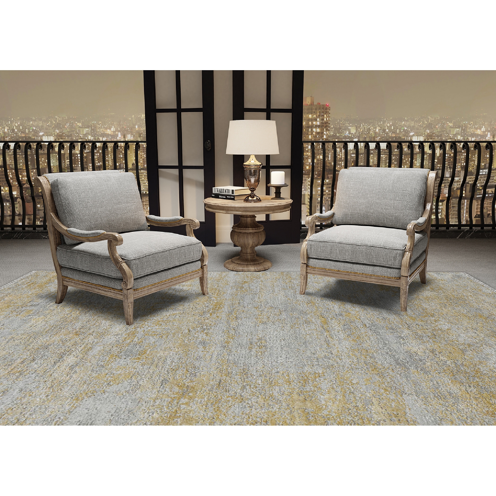 Zenith Kemsey Modern & Contemporary Abstract Hand-Knotted Area Rug