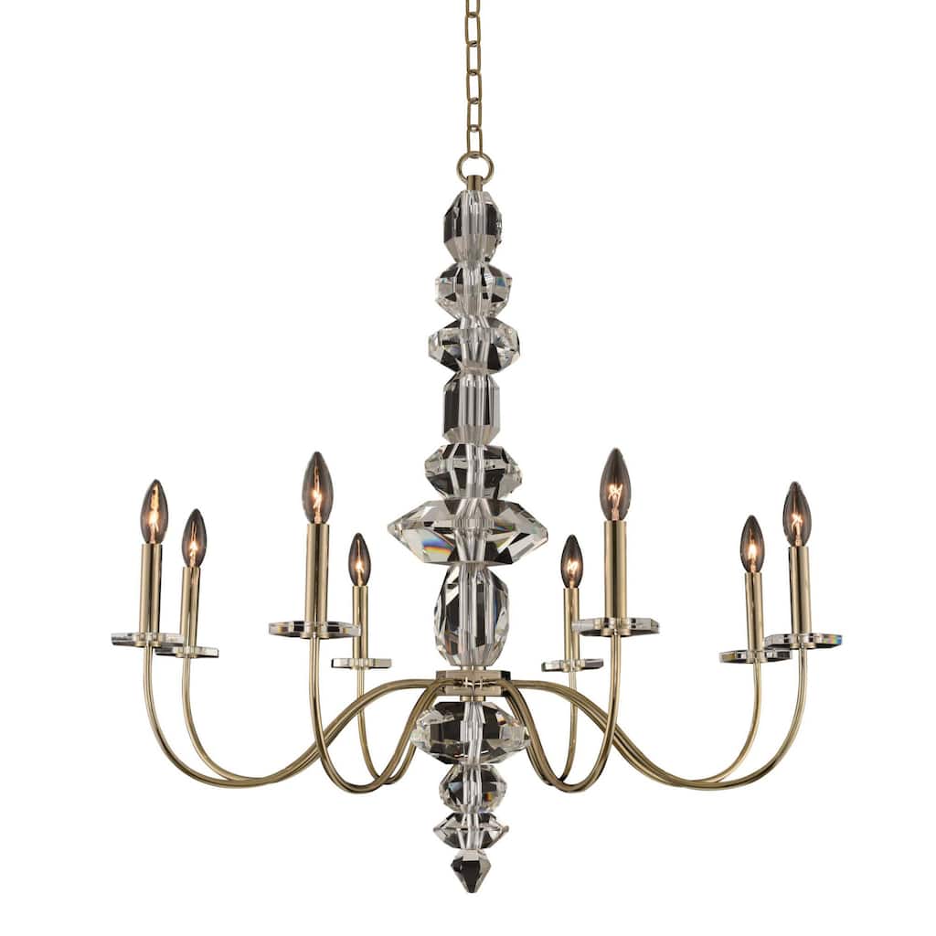 Allegri 031251-FR001 Bolivar 8 Light 34" Wide Taper Candle Style