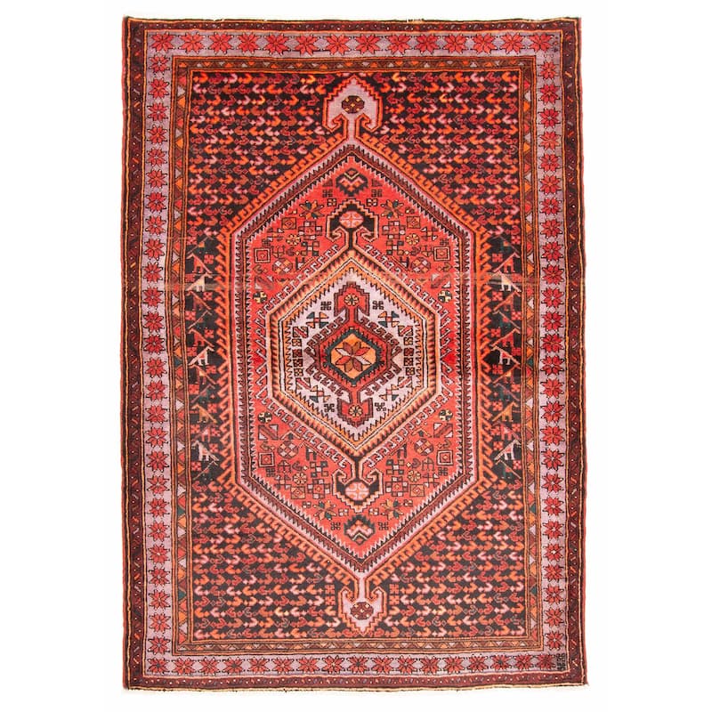 ECARPETGALLERY Hand-knotted Anadol Red Wool Rug - 5'1 x 7'4