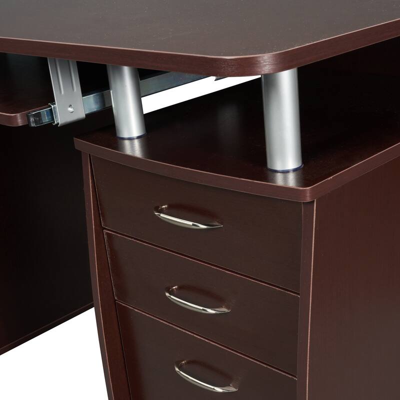 Techni Mobili Complete Workstation Computer Desk with Storage