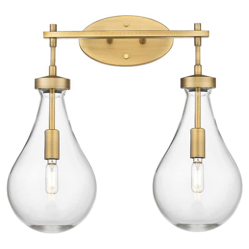 Innovations Lighting 451-2W-G451-7CL Owego 2 Light 18" Wide Vanity - Brushed Brass