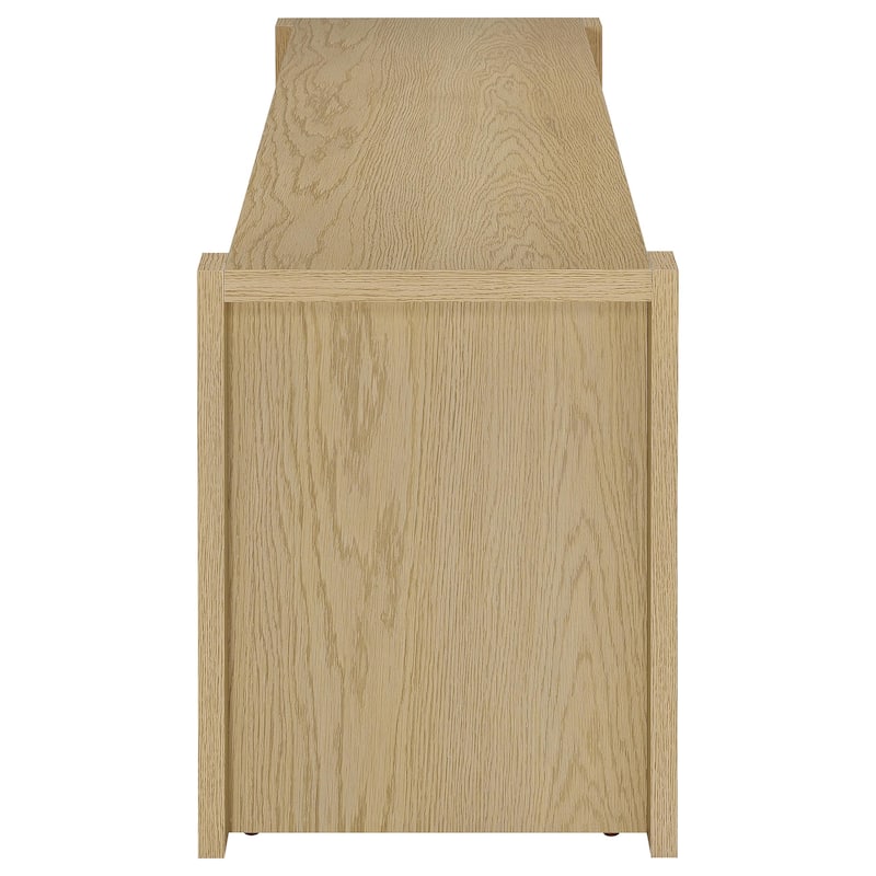 Laurelton 60-Inch 2-Door TV Stand Media Console Light Oak