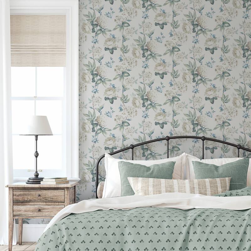 Arthouse Atley Light Green Floral Wallpaper