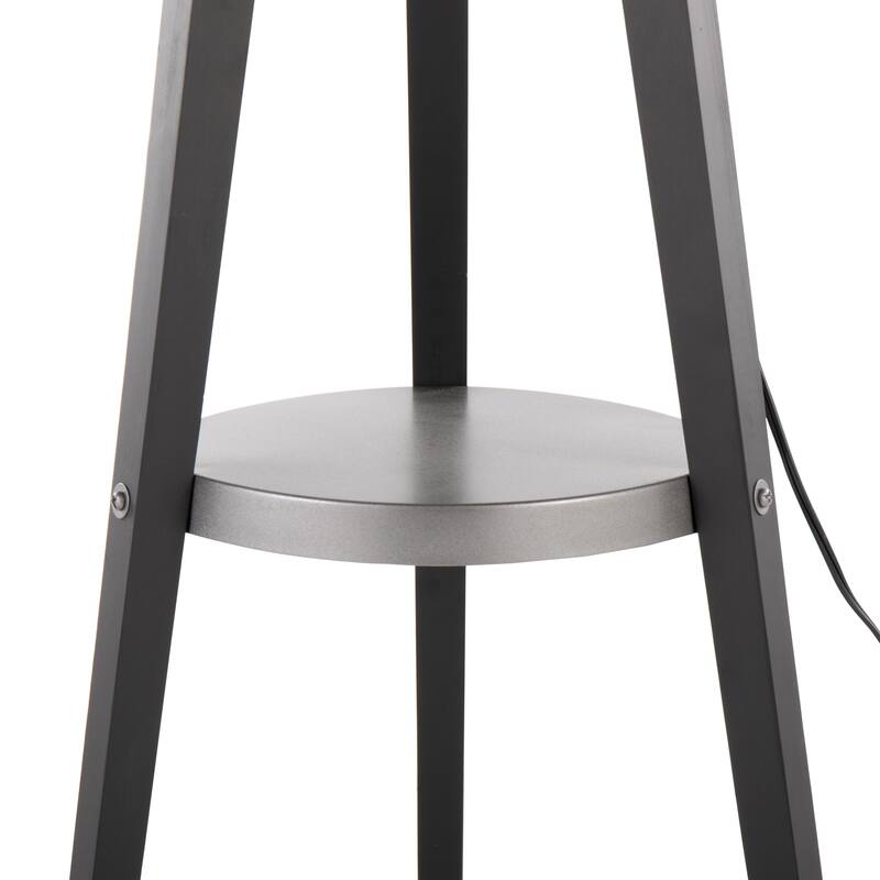 Carson Carrington Compass Tripod Floor Lamp with Shelf