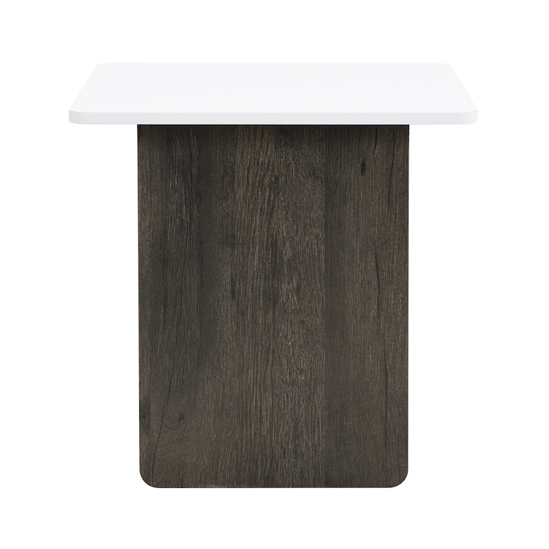 Coffee Table Set of 2, Modern Light Luxury Square End Tables with Spacious Tops, Nesting Center Tables for Small Space