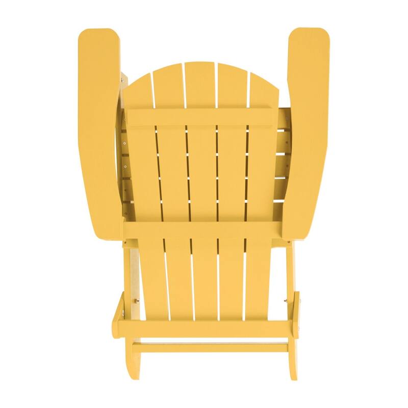 Poly-resin Folding Adirondack Indoor/Outdoor Patio Chair (Set of 4)