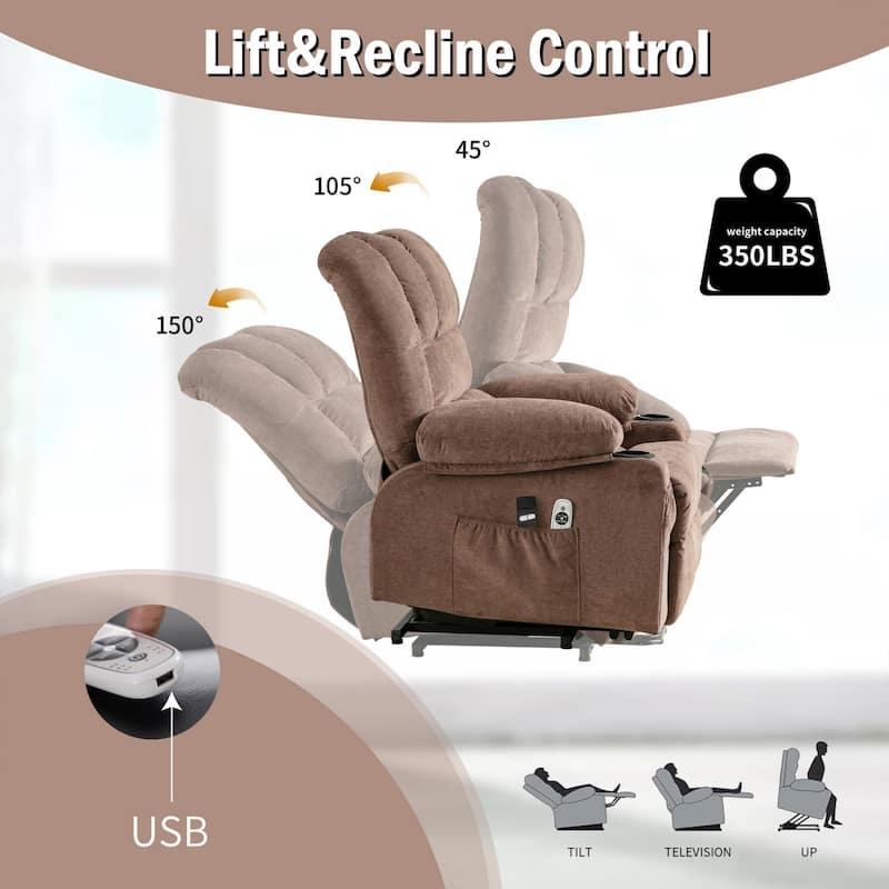 Elderly Power Lift Chair w/Massage