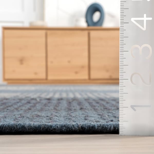 dimension image slide 2 of 3, Oregon Plaid Wool Area Rug