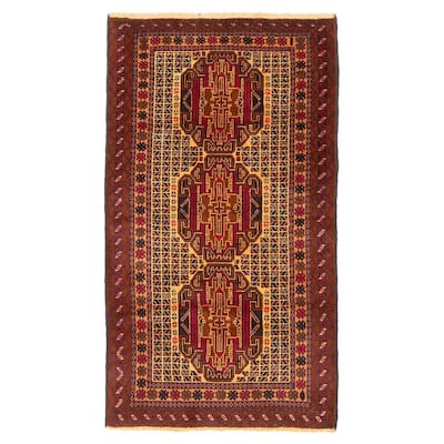 Teimani Brown Rug 2'9" x 5'1" - 2'9 x 5'1