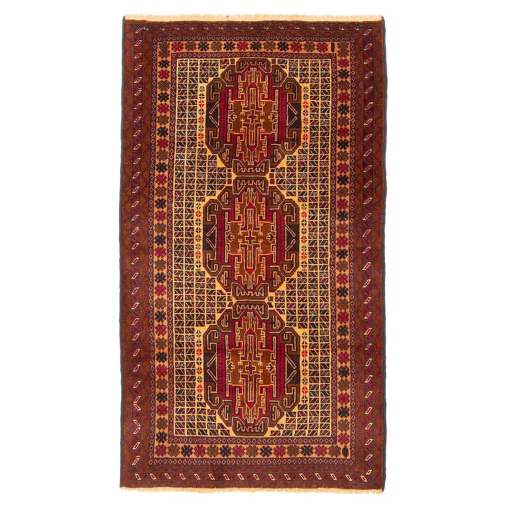 Teimani Brown Rug 2'9" x 5'1" - 2'9 x 5'1