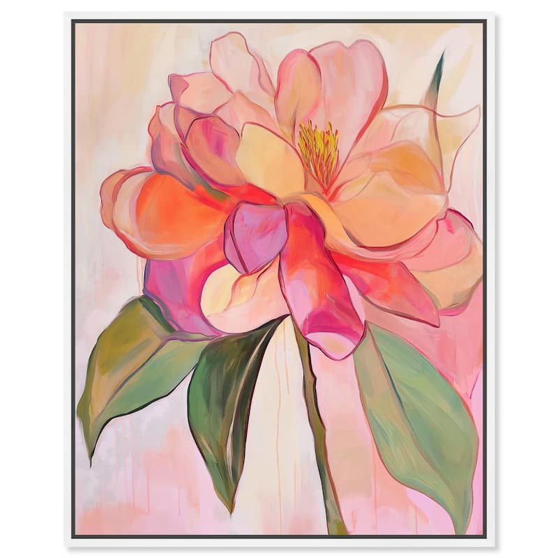 Softly Unfurling II Canvas by Art Remedy - 20" x 24" - White